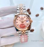 Rolex China Replica Oyster Perpetual Datejust 36mm Watch Rose Gold Diamond Dial